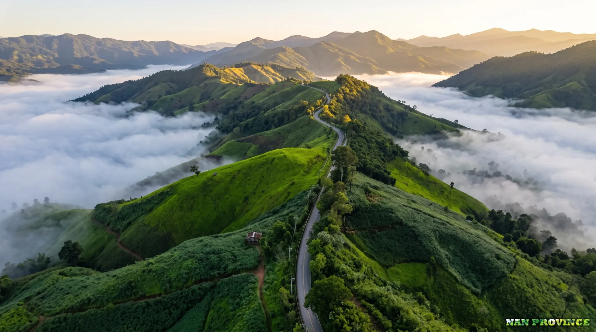A scenic viewpoint stop along Nan's famous mountain pass on Highway 1081